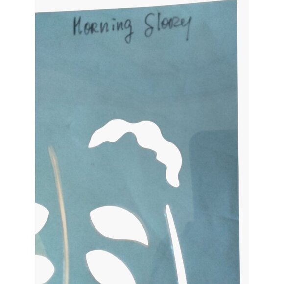 Sandy Aubuchon Stencil Morning Glory Leaves Easy Art Productions Free Form ST06 - Picture 4 of 11